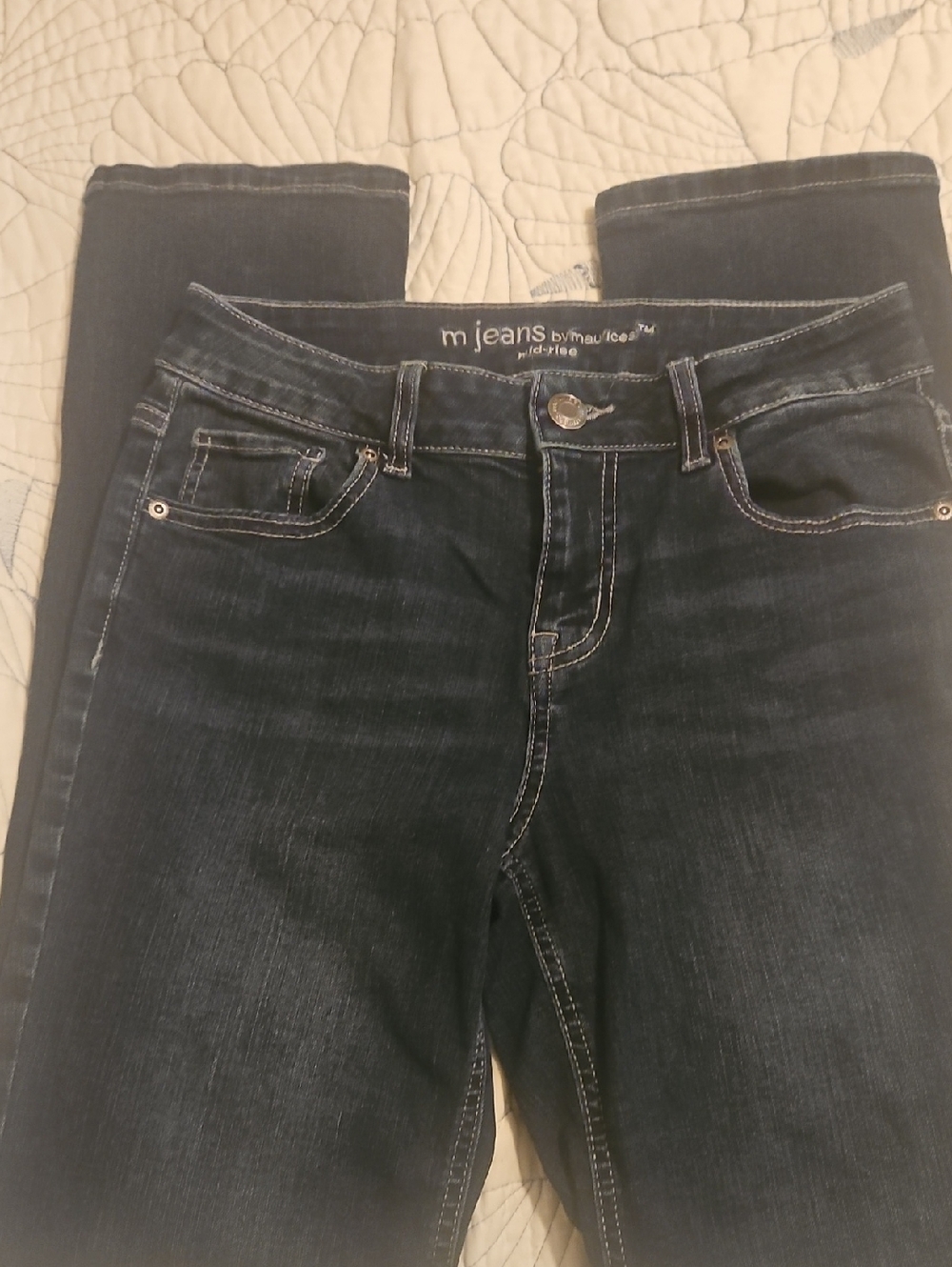 M Jeans By Maurices Mid Rise Dark Blue Women's Jeans Size 4 Short